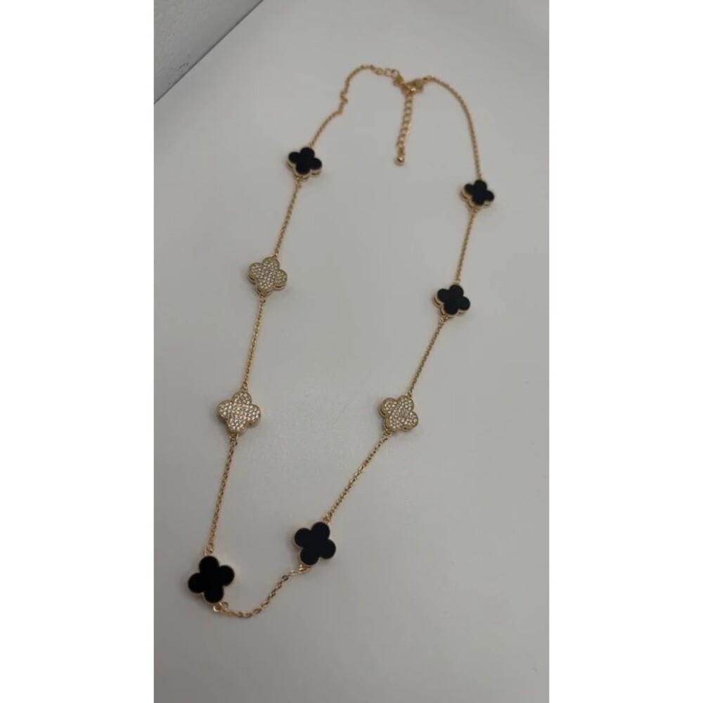 Oro laminado cadena de flor